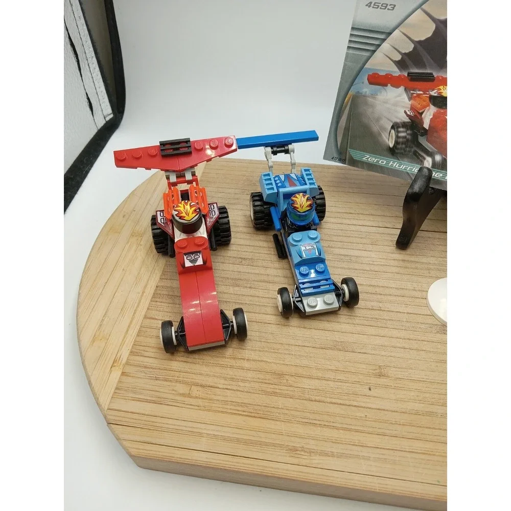 LEGO Racers #4593 Zero Hurricane & Red Blizzard With Instructions Discontinued